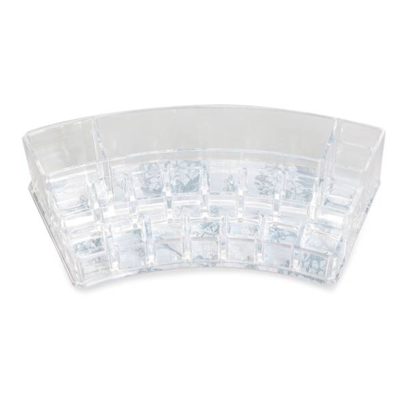 19-Compartment Curved Cosmetic Organizer