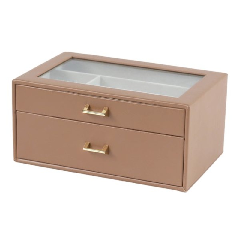 2-Drawer Jewelry Box, Brown