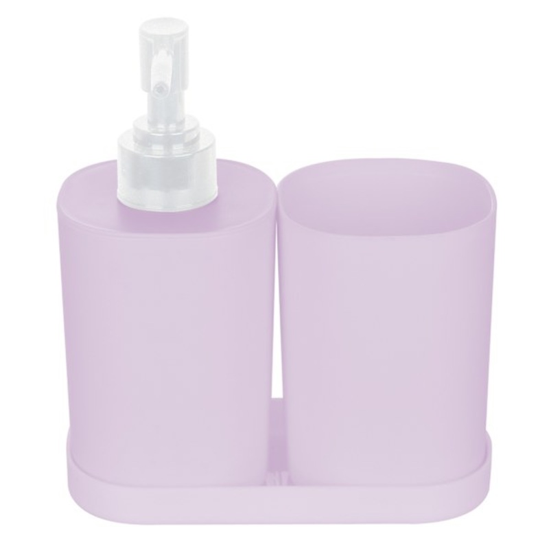 3-Piece Lavender Countertop Accessories Set