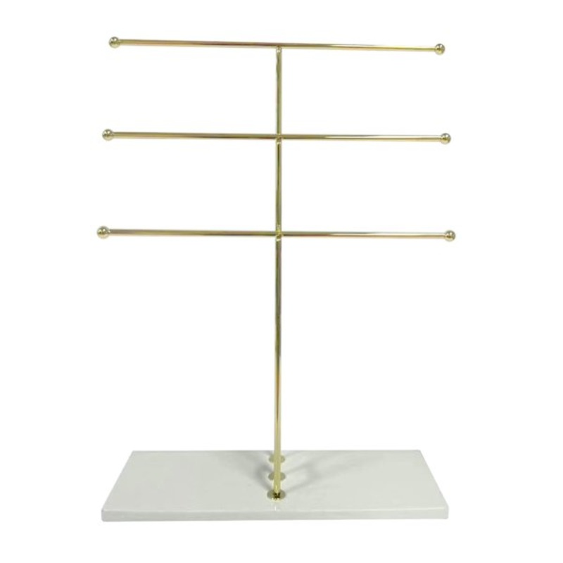3-Tier Gold Necklace Organizer