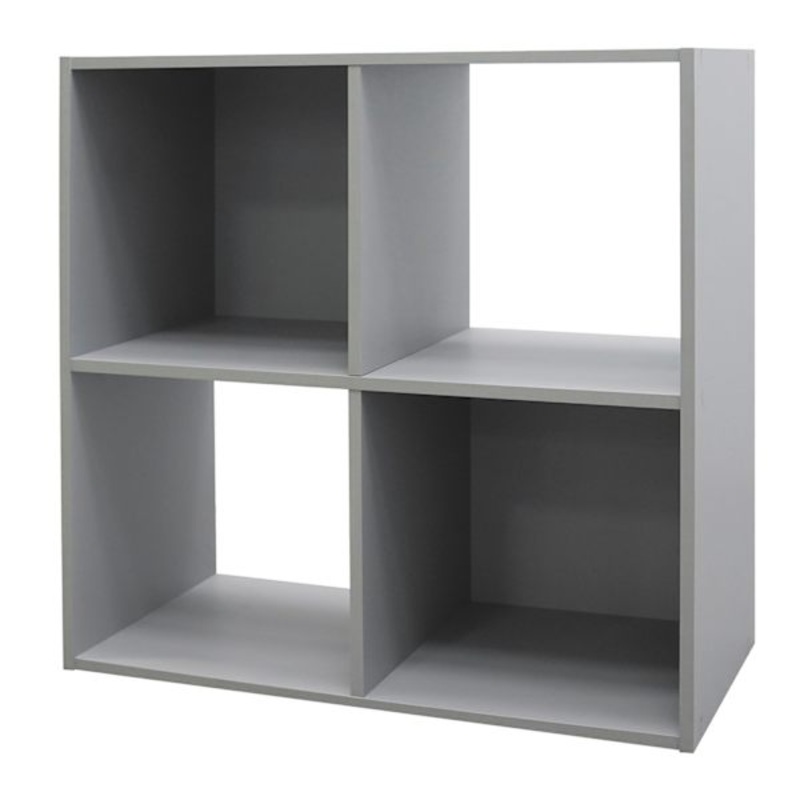 4-Cube Storage Storage Organizer, Grey