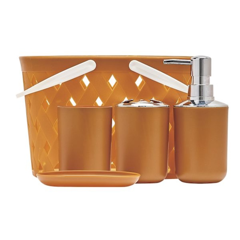 5pc Bath Accessories Thai Curry