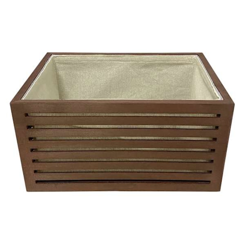 Crosby St. Wooden Storage Crate with Removable Liner, Medium