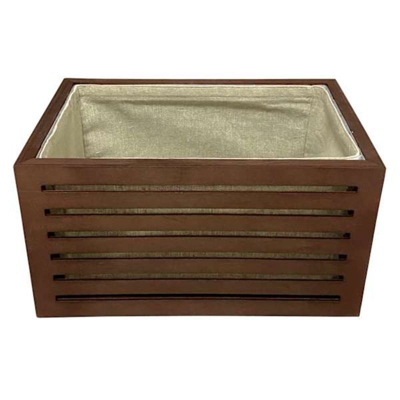 Crosby St. Wooden Storage Crate with Removable Liner, Small