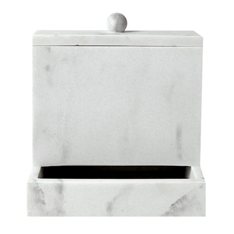 Marble Resin Q-Tip Box