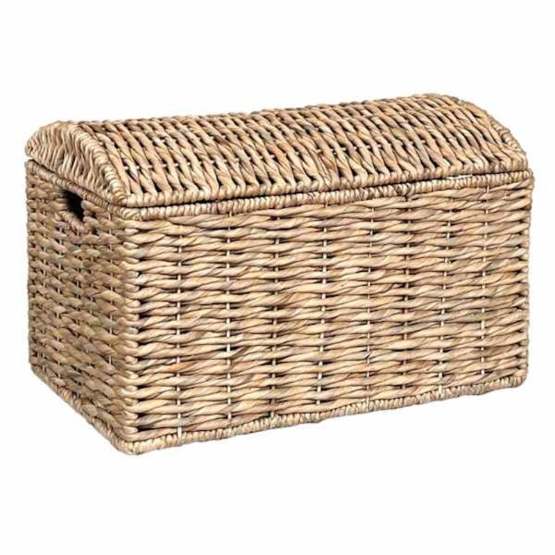 Water Hyacinth Storage Trunk with Lid, Medium