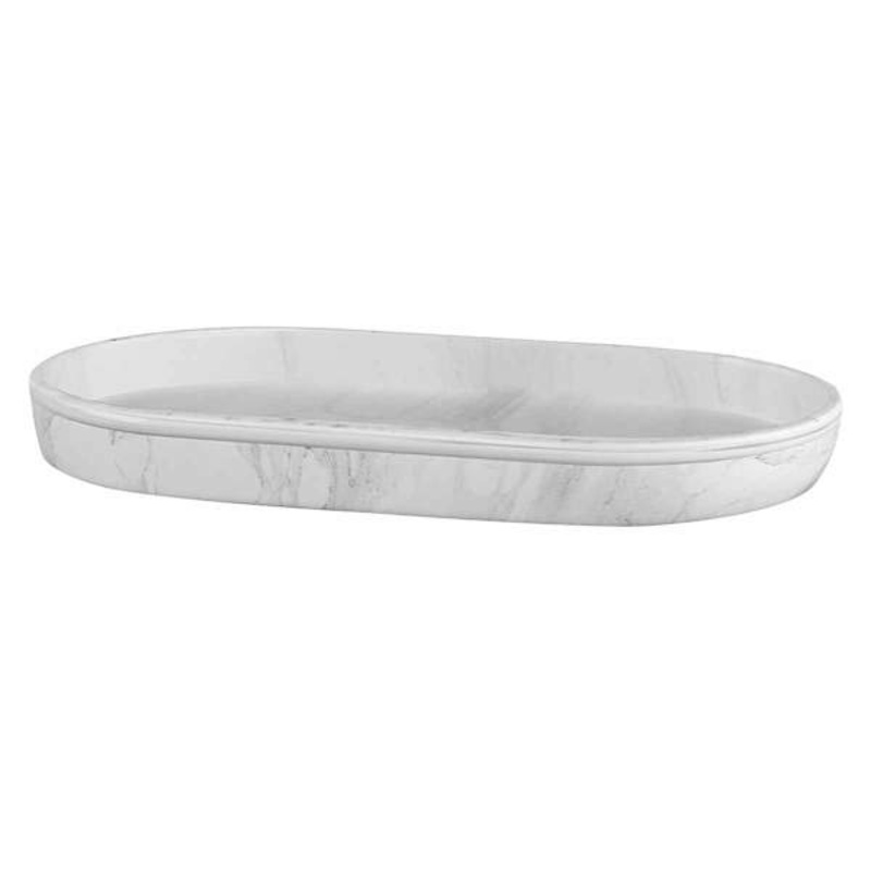 Belle Grey & White Marbled Tray, 6×11