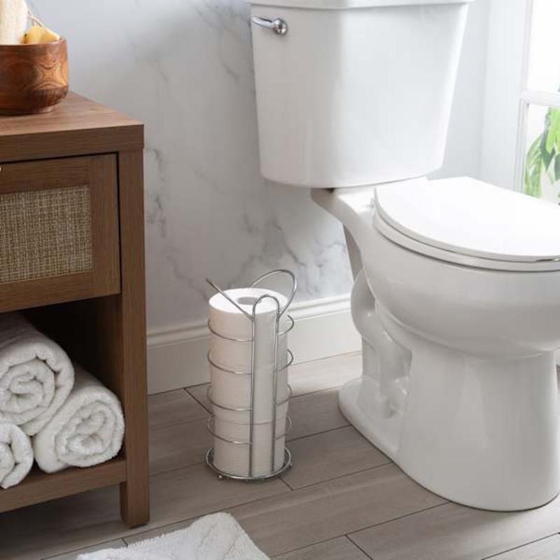 Cade Chrome Toilet Paper Holder, 13″