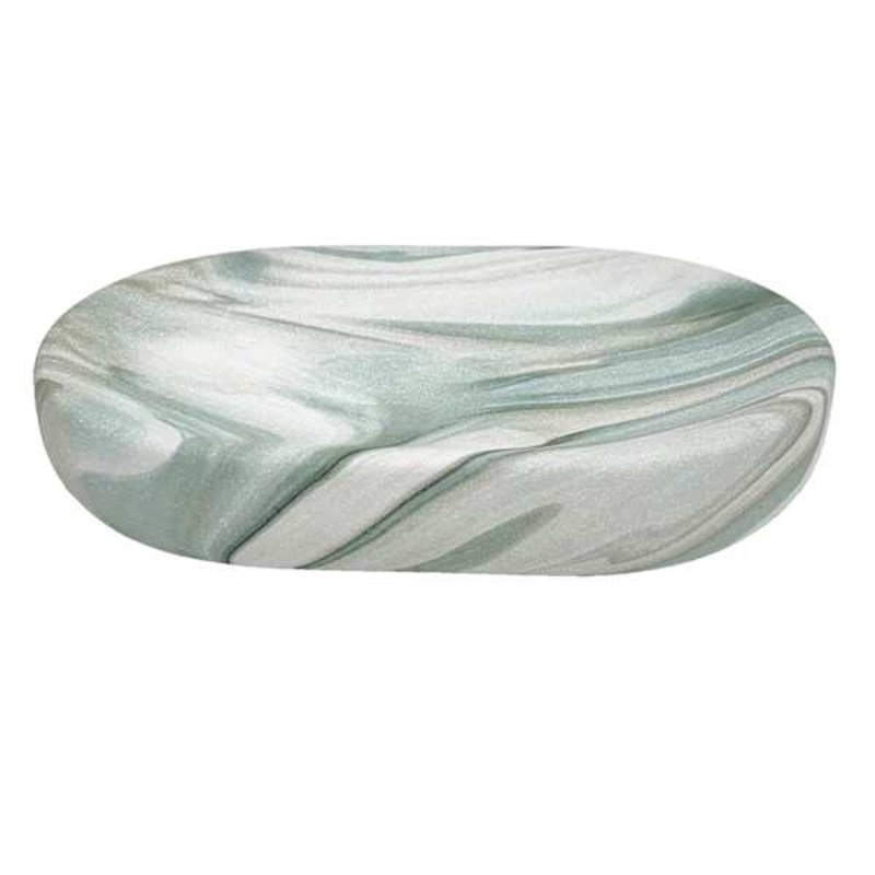 Cassandra Green Ceramic Soap Dish