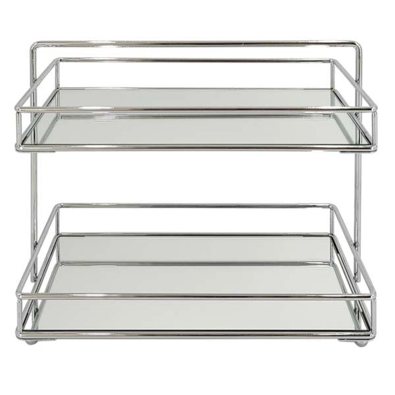 Chrome Bathroom Rack, 8″