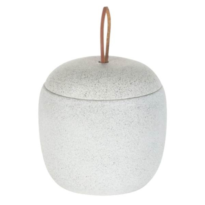 Crosby St. Alder Cement Grey Jar, 4″