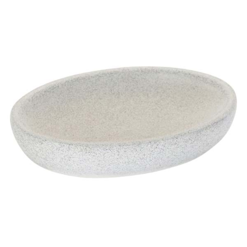 Crosby St. Alder Cement Grey Soap Dish, 5.3″