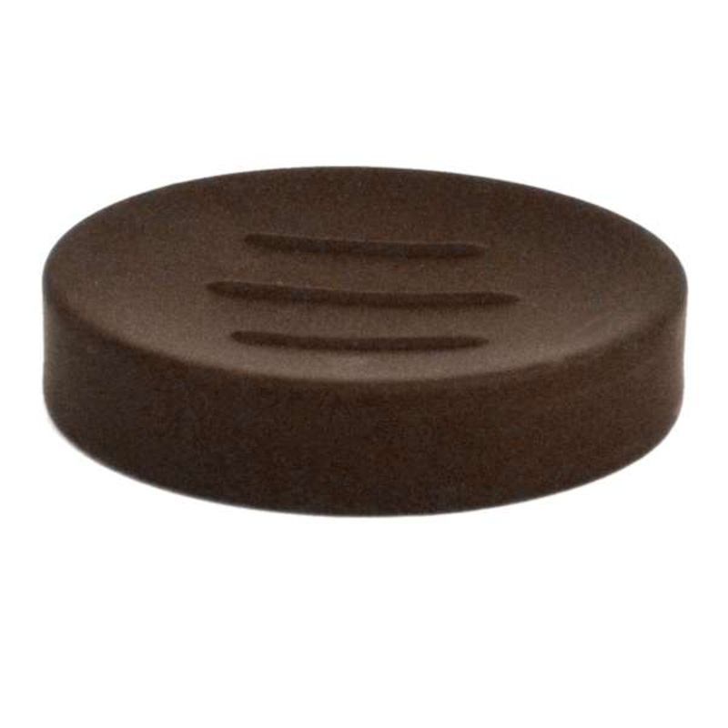 Crosby St. Denn Black Soft Touch Soap Dish, 4.8″