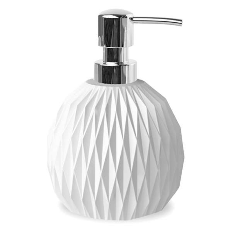 Crosby St. White Wave Soap Dispenser, 6″