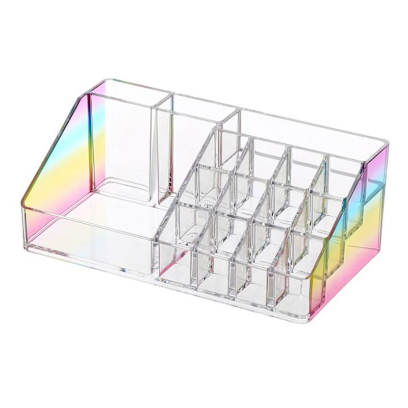 Rainbow Multi Compartment Cosmetic Organizer