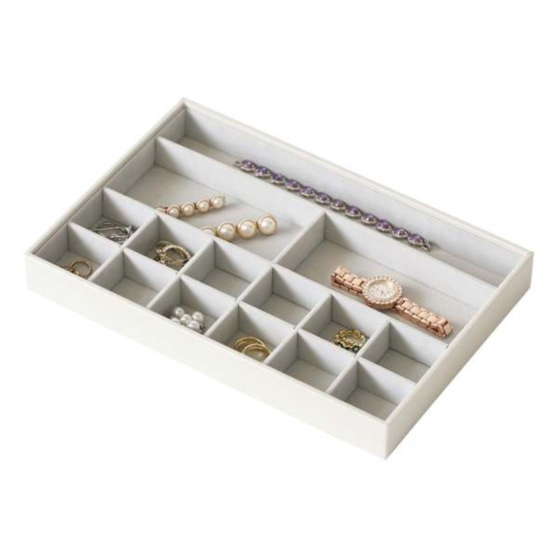 Vinyl Jewelry Organizer, Grey