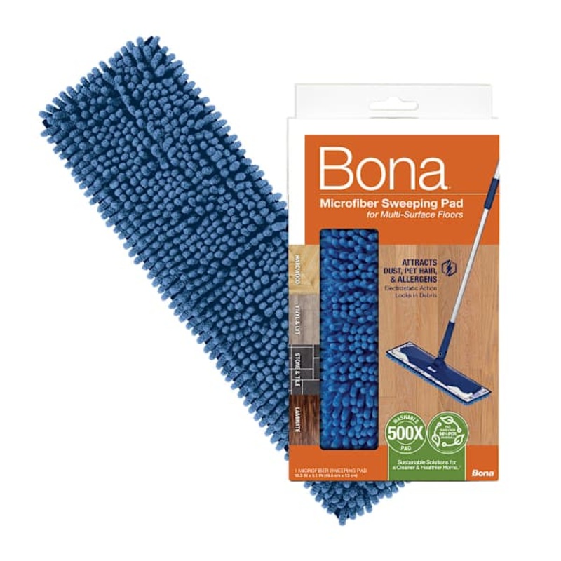 Bona 1-Count Microfiber Sweeping Pad