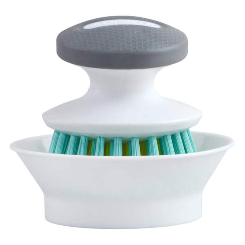 Casabella Palm Brush & Dish