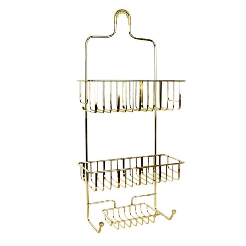 Juno Shower Caddy, Glazed Gold