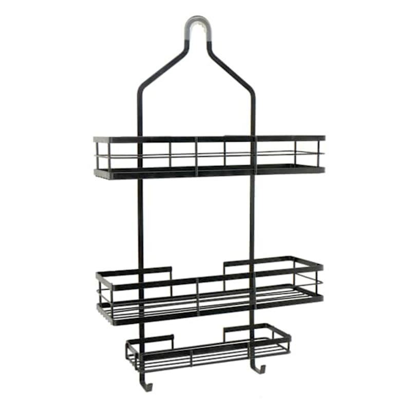 Keller Black Rectangle Shower Caddy