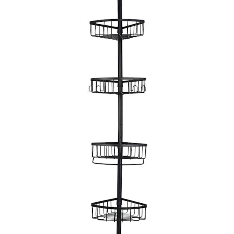 Neil Shower Tension Caddy, Black