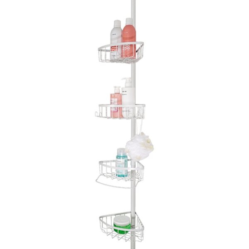 Neil Shower Tension Caddy, White
