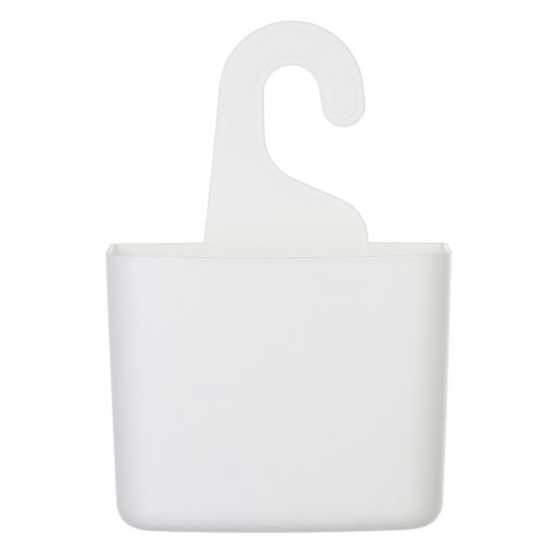 Shower Caddy with Hook, White