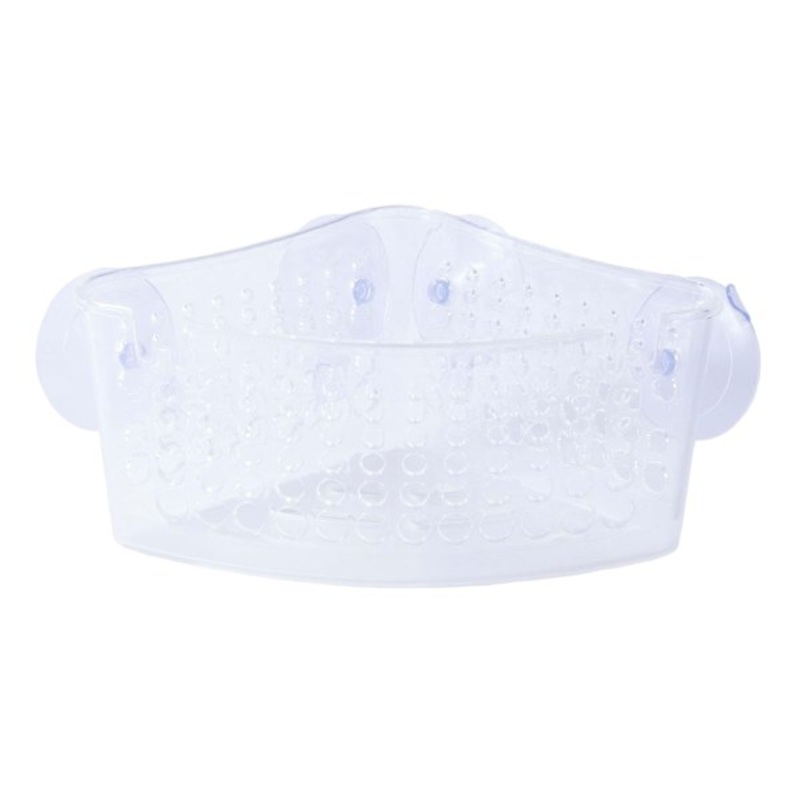 Suction Cup Corner Basket, Clear