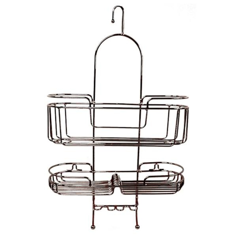 Two Deep Baskets & Two Hooks with Suction Cups & Twist Knobs