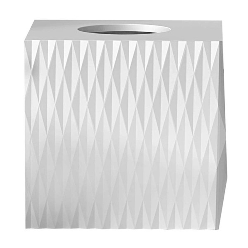 Wave White Tissue Holder