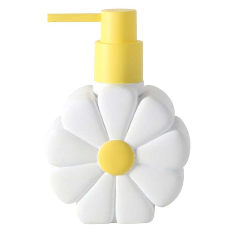 Yellow & White Daisy Shaped Soap Dispenser