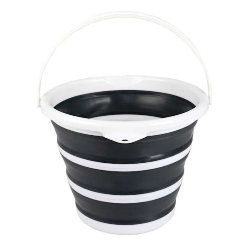 Collapsible Grey Bucket, 10l