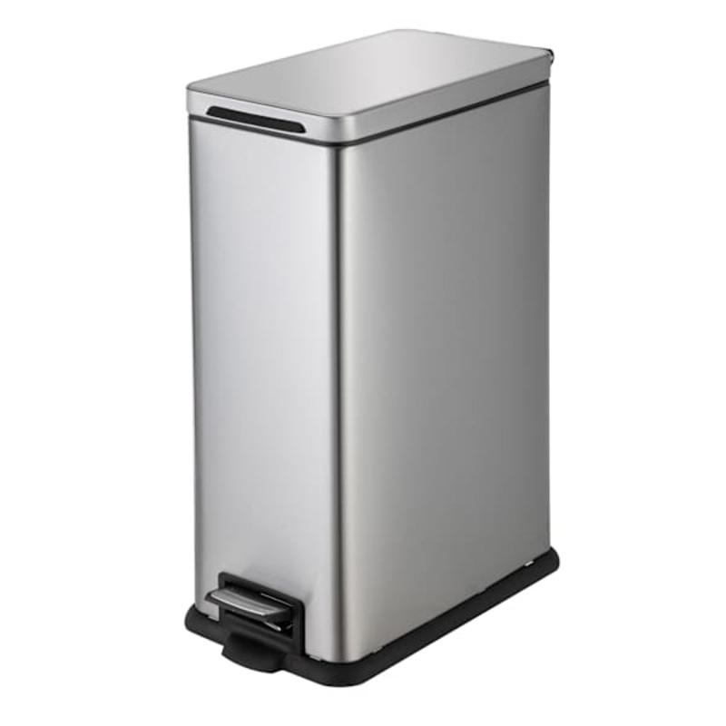 Stainless Slim Trash Can, 45l