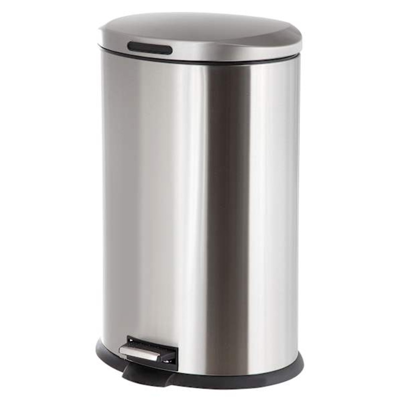 Stainless Steel Oval Pedal Trash Can, 45l