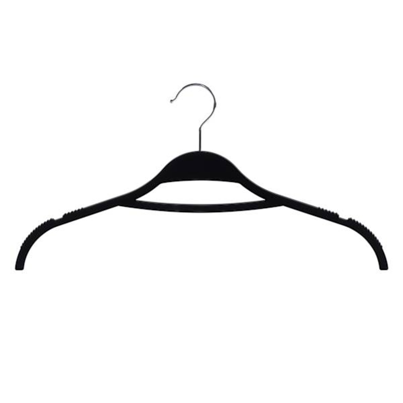 12-Piece Non-Slip Shirt Hangers, Black