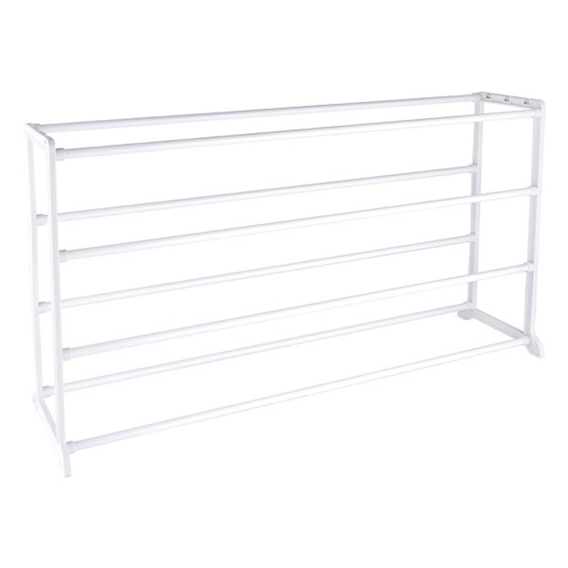 20-Pair Standing Shoe Rack, White