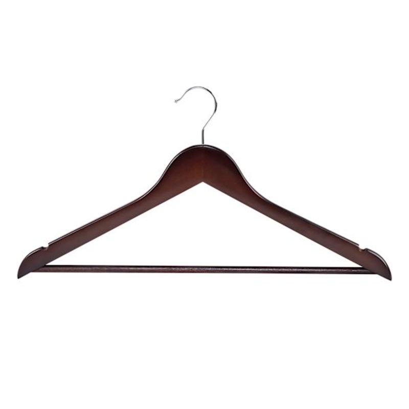 20-Piece Wood Suit Hangers, Espresso