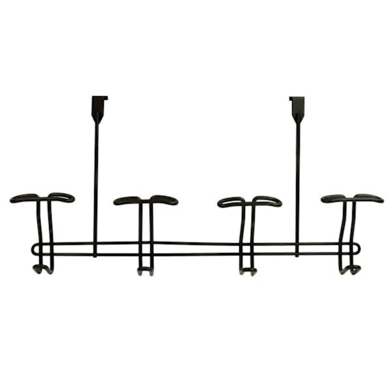 4-Hook Over the Door Hanger, Bronze