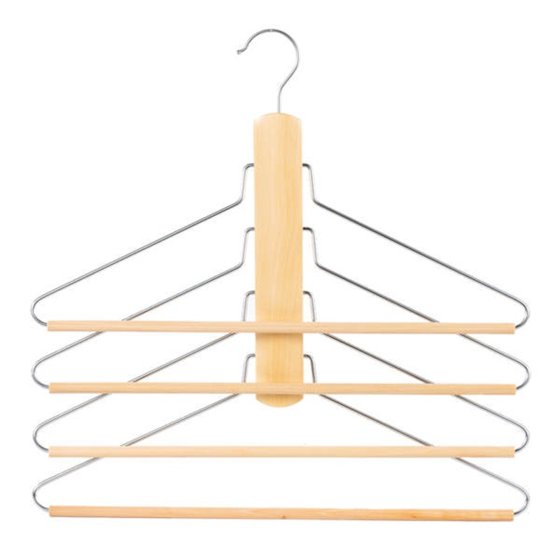 4-Tier Wood Shirt Hanger