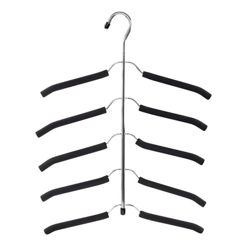 5-Layer Foam Blouse Hanger, Black