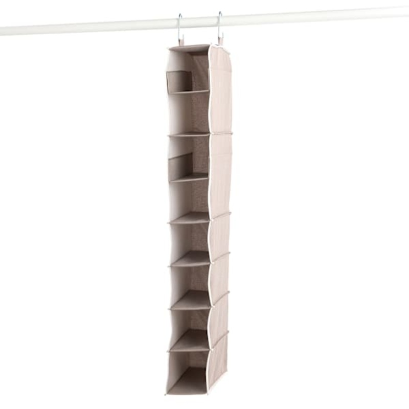 8-Shelf Fabric Hanging Shoe Organizer