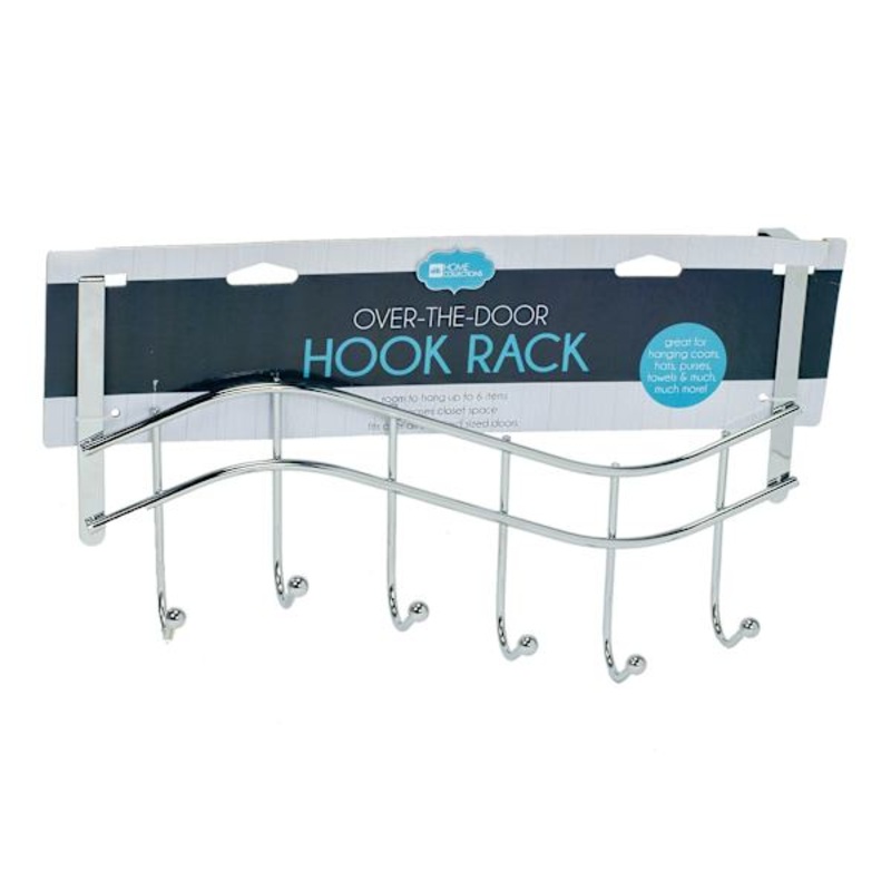 Over the Door Hook Rack, Nickel