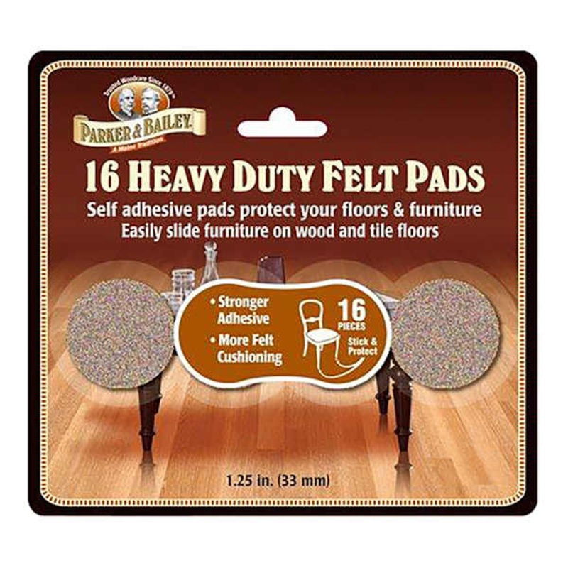 16-Pack Oat Felt Furniture Pads, 1.25″