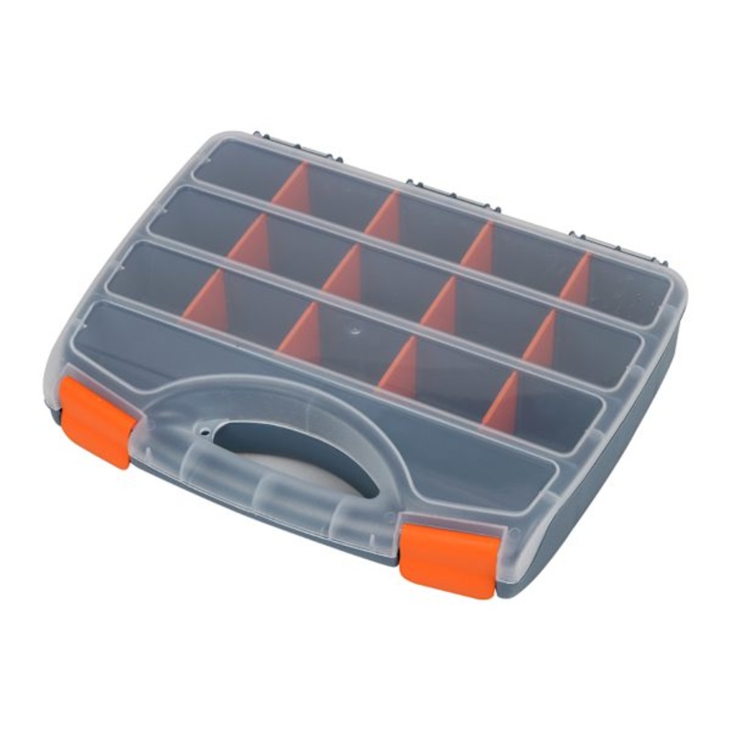 17-Compartment Grey Organizer