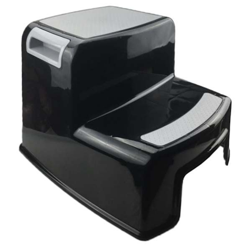 2-Fold Black & Grey Step Stool