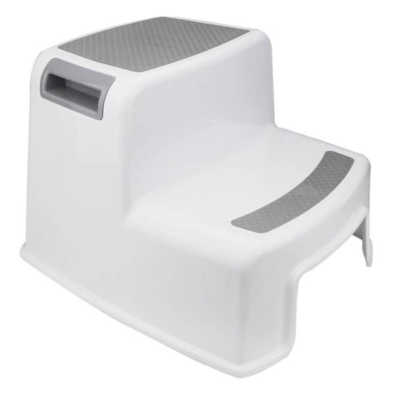 2-Fold Grey & White Step Stool