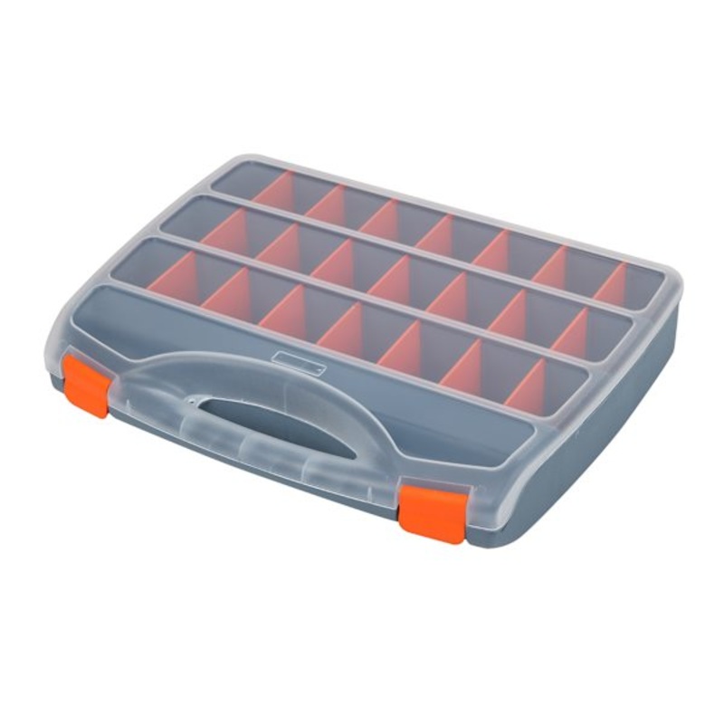 26-Compartment Grey Organizer