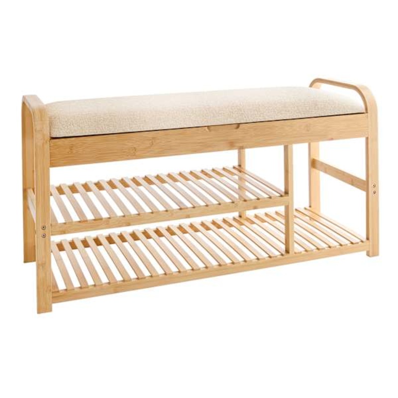 Bamboo Shoe Storage Bench