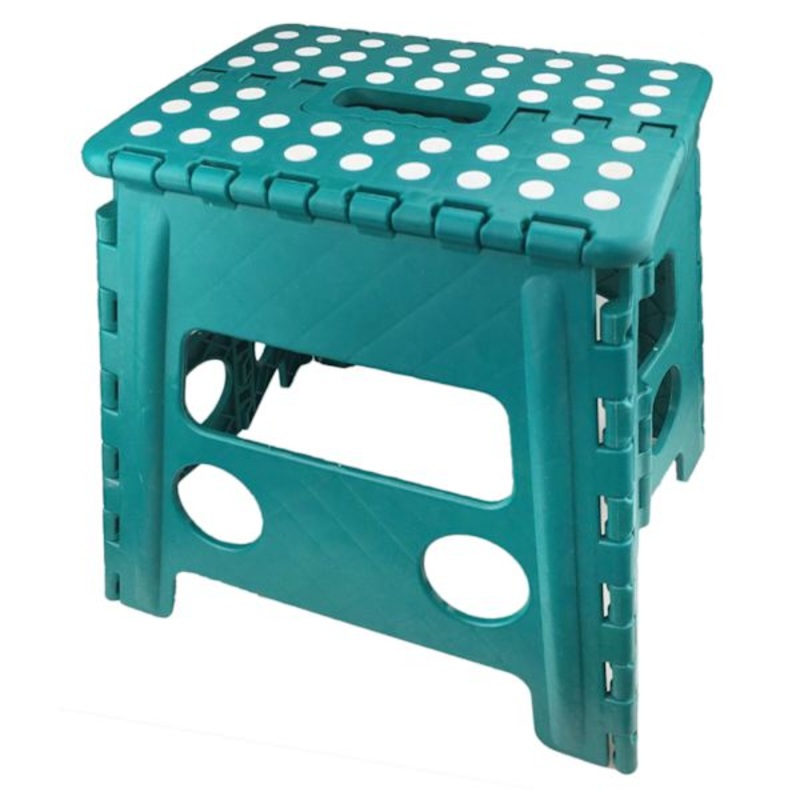 Blue Foldable Step Stool, 13″