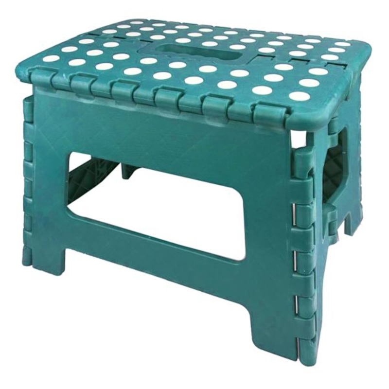 Blue Foldable Step Stool, 9″